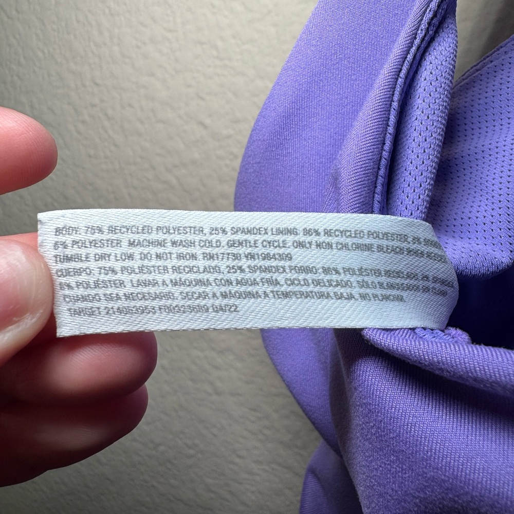 All in Motion Medium Crossback deep purple sports Bra - Picture 3 of 7